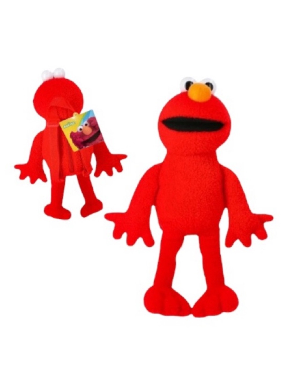 Elmo Sesame Street Plush Adjustable Backpack